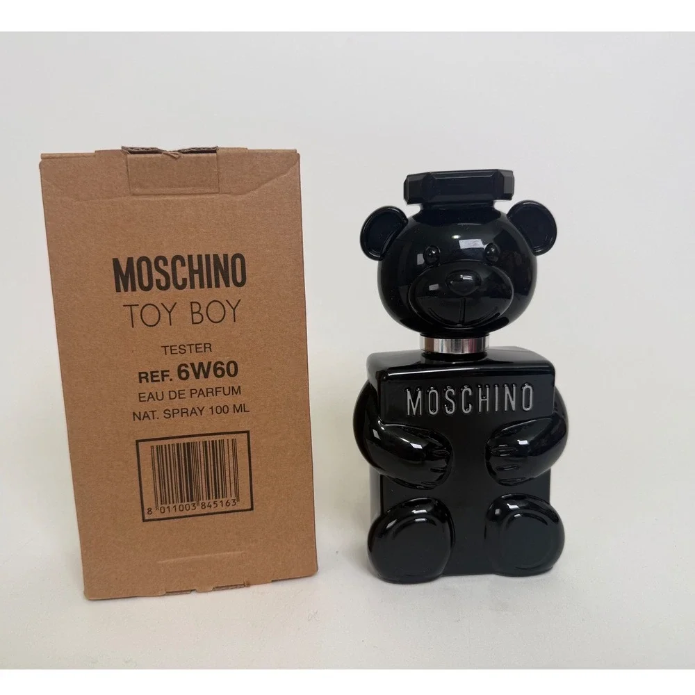 Moschino Toy Boy EDP Men's Spicy Woody Ambery Black Teddy Bear Tester 3.4 oz New